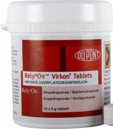 Virkon tabletter 10x5g - Overflatedesinfeksjon